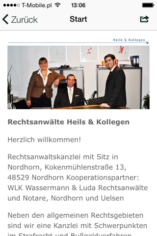 Anwaltskanzlei Heils&Kollegen screenshot 2
