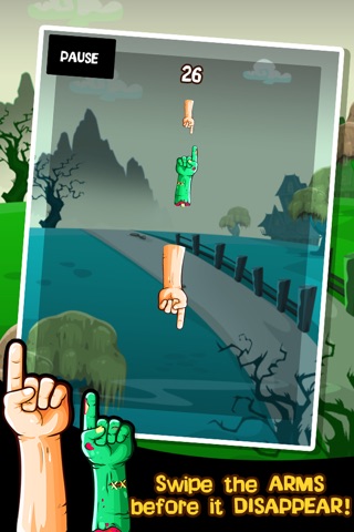 A Zombie Hand To Swipe - Match The Arrows That is Made Of Human and Zombies Hands HD Free screenshot 2