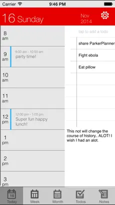 Screenshot 1 Parker Planner Classic (old version) iphone