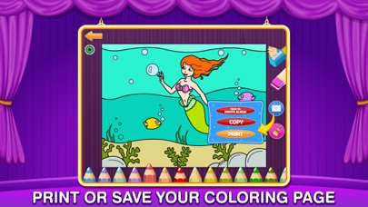 Princess ballerina color salon- Fun Coloring and Painting Book App with Ballet Dancers, Princesses, Little Ponies and Fairy Tale Fairies for Kids and Girls to Paint and Draw Screenshot 3