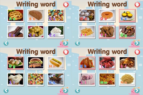 ABC Alphabet Food Flashcards Write screenshot 3
