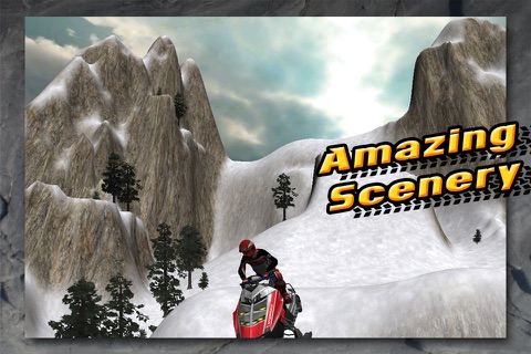 Arctic Fury 3D Off-Road Snowmobile Parking Extreme - Snow Mountain Stunt Racing Simulator FREE screenshot 4