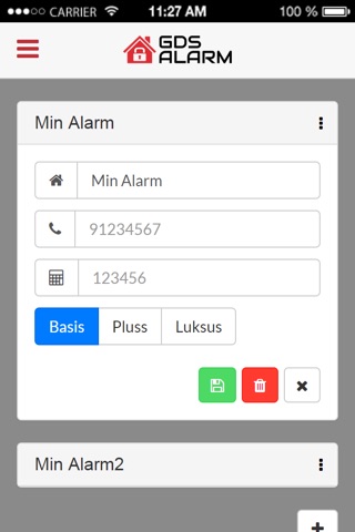GDS Alarm screenshot 2