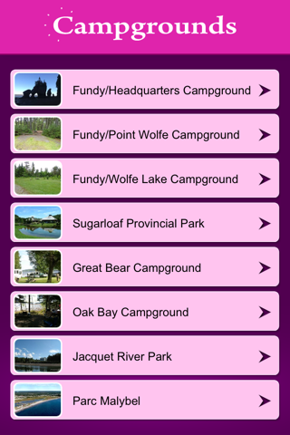 New Brunswick Campgrounds screenshot 2