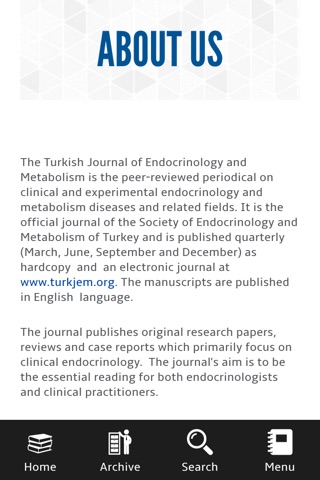 TJEM - The Turkish Journal of Endocrinology and Metabolism screenshot 3