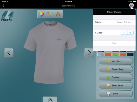 Custom T-Shirt Designer - R&P Prints screenshot 3