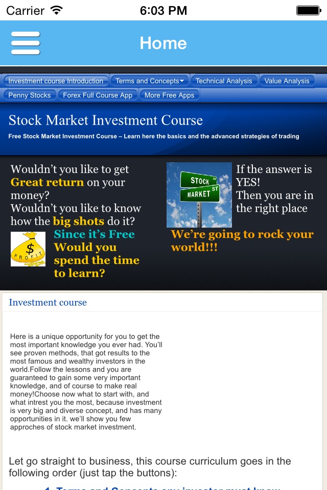 Stocks Investment course FREE screenshot 2