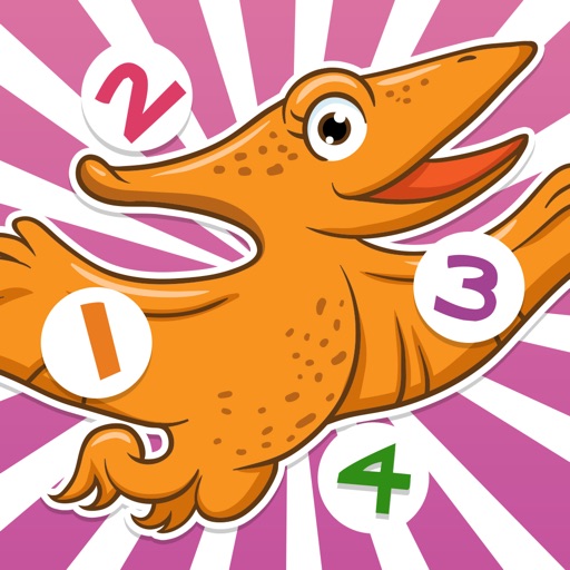 A Counting Game for Children: Learn to count 1-10 with Dinosaurs