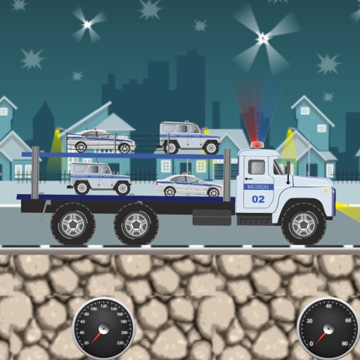 Police Car Transporter Icon