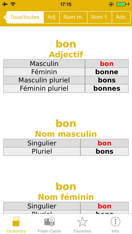 French <-> Italian Talking Dictionary Global Mondadori Langenscheidt screenshot-4