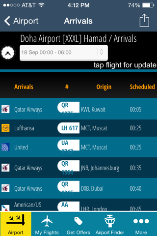 Doha Airport Info DOH + Radar screenshot 2