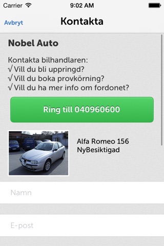 Nobel Auto screenshot 2