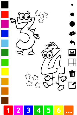 A Numbers Coloring Book for Toddlers: Learn to color and write 1-10 screenshot 2