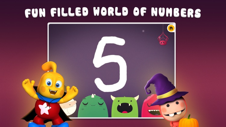 Monster Trace: Creepy Crawly Numbers and Math Symbol Tracing for spooky kids screenshot-0