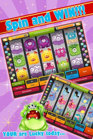 A Monsters Slot Machine – FREE casino games for kids no deposit !!! screenshot 2
