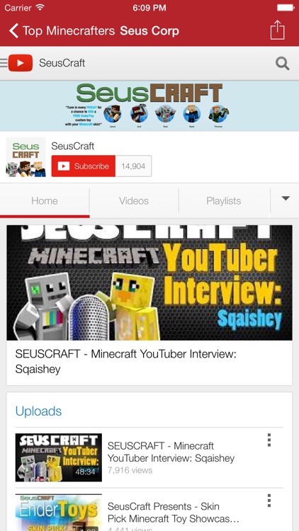 Top Gamers of Minecraft - YouTube Channel Stats and Rankings for YouTubers screenshot-4