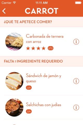 Carrot - ¡convierte tu nevera en un Chef! screenshot 4