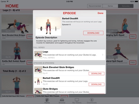 Workout With Jordan Carver for iPad screenshot 3