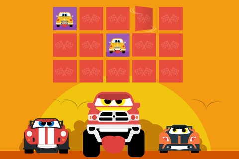 His first little Cars Cartoon Puzzle - Memo Game for toddlers and preschoolers free screenshot 3