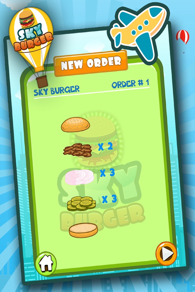 Sky Burger Mania Restaurant : Sky High Burger Tower a Burger maker game screenshot 3