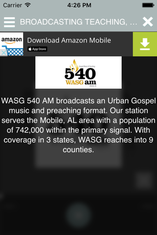 WASG AM 540 Radio screenshot 3