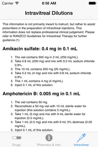 Sydney Hospital Pharmacopoeia screenshot 3