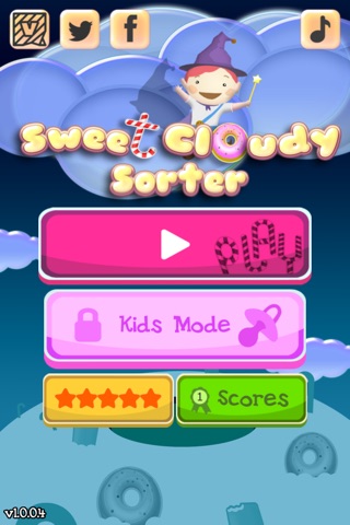 Sweet Cloudy Sorter: Sorting Brain Challenge for Kids and Adults screenshot 2