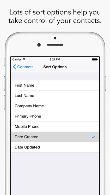 Contact Magic - Sort Address Book By Date Added, Name, Phone Number, Company and More