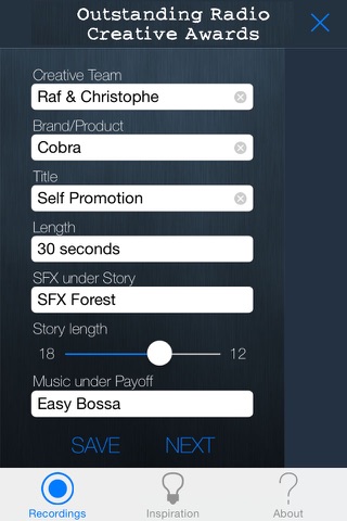 Cobra EarApp screenshot 2