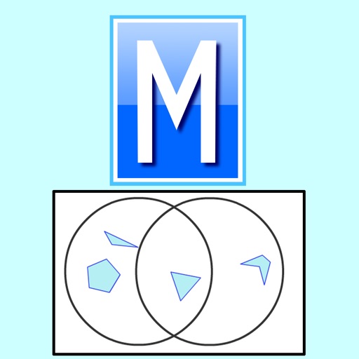 Sorting 2D Shapes Venn Diagram Icon