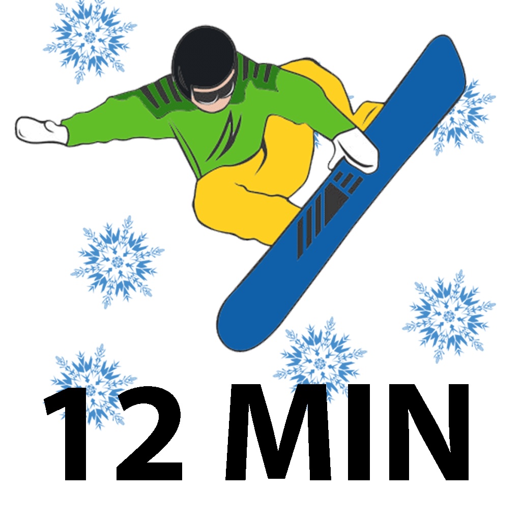 12 Min Pre Snowboard Workout - Your Personal Trainer for Snowboard - Get ready for the winter, train at home, stay fit!