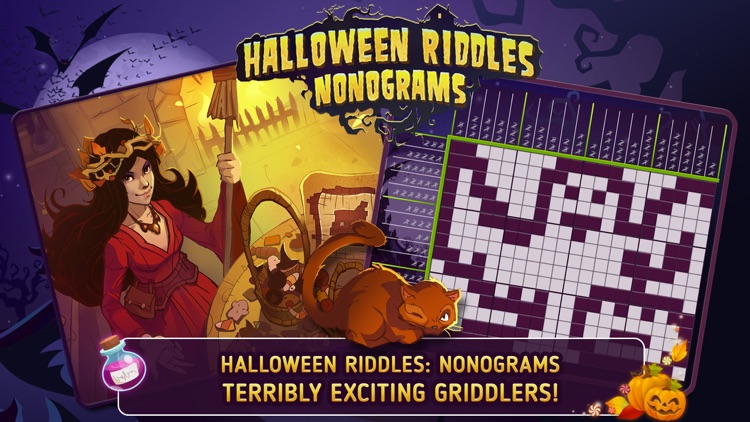 Halloween Riddles Nonograms Free