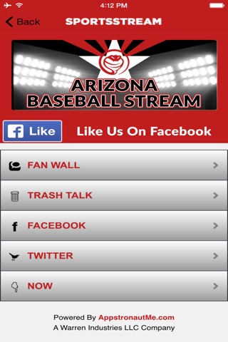 ARIZONA BASEBALL STREAM screenshot 4