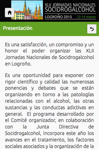Jornadas Socidrogalcohol 2015 screenshot 2