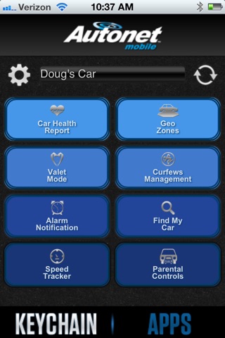 Autonet Mobile CarKey Application screenshot 2