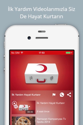Türk Kızılayı - İlk Yardım Ve Etkinlik Videoları screenshot 2