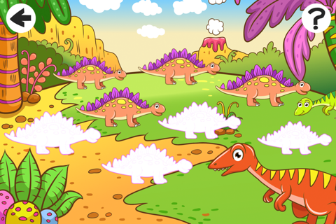 A Prehistoric Times Sort by Size Game for Kids with Dinosaurs screenshot 4
