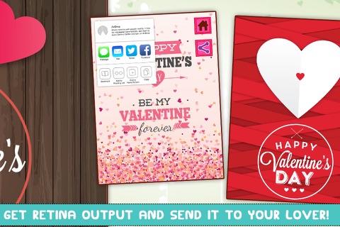 Happy Valentine's Day - Card Maker - Free screenshot 2
