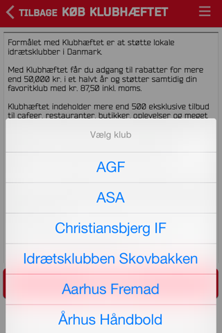 Klubhæftet screenshot 4