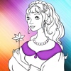 Princess Girl Coloring - Learn Free Amazing HD Paint & Educational Activities for Toddlers, Pre School & Kindergarten Kids