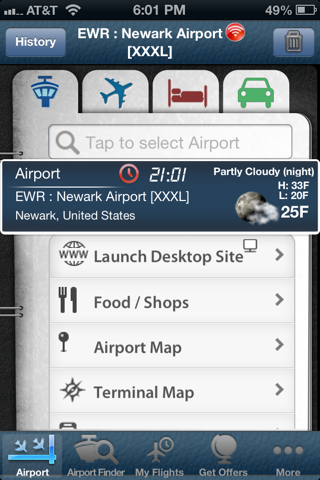 Newark Airport (EWR) + Radar screenshot 2