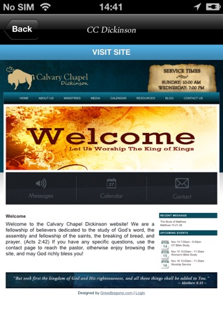 Calvary Chapel Dickinson app screenshot 4