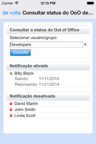 Out of Office (Lotus Notes) screenshot 4