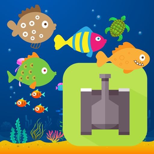 Fish Army Dash - shooter games for kids iOS App