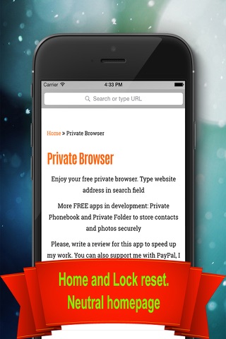 Private Browser - Private & Anonymous web browser screenshot 2