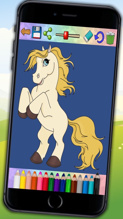 Horses Coloring Book Game screenshot-3