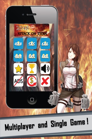 2048 Attack on Titan Edition - All about best puzzle : Trivia games screenshot 4