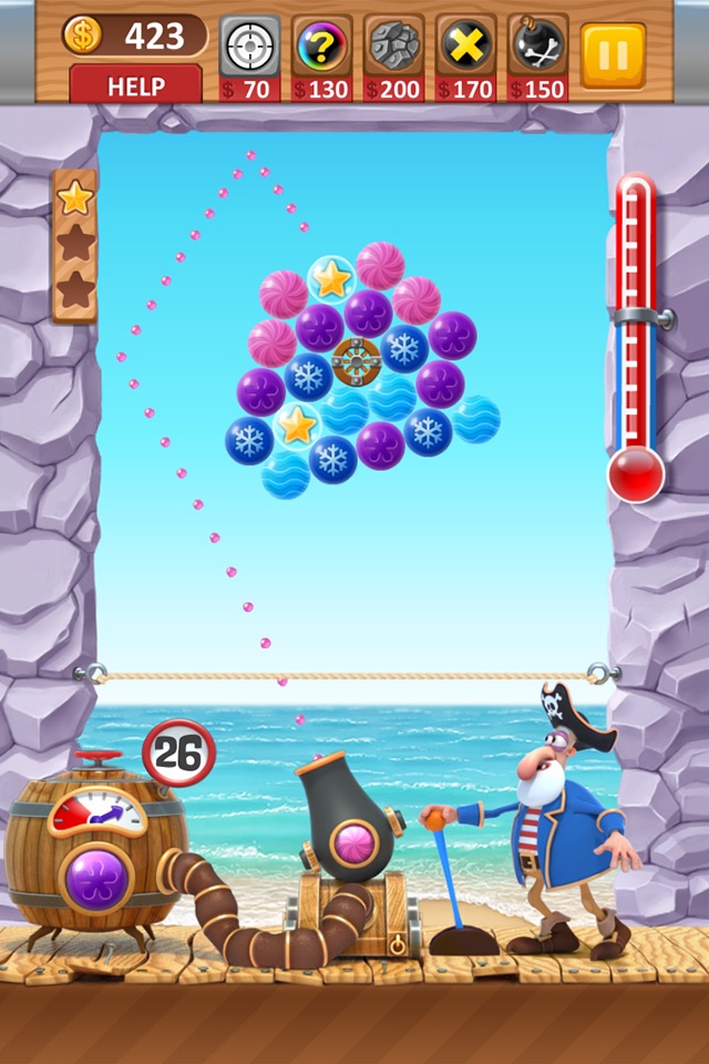 Bubble Shooter Archibald the Pirate screenshot 3