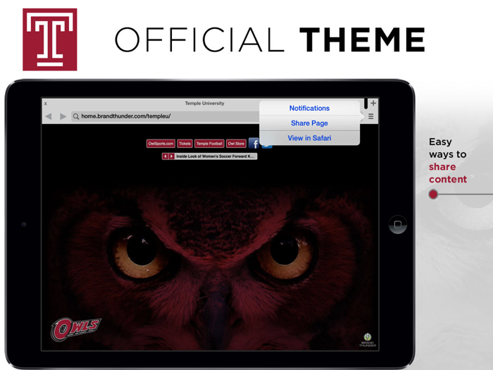 Temple Owls Web
