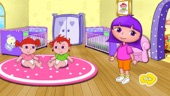 Tiempo de juego de Dora con los gemelos del beb&eacute; - juegos para ni&ntilde;os gratis Captura de tela 2